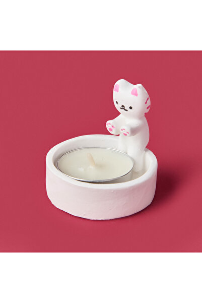 Evidea Deco Cat Mumluk - Beyaz - 5 cm