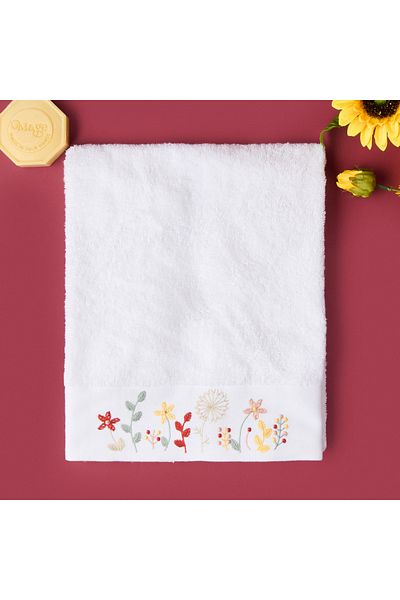 Evidea Soft Granny Summer Penna Face Towel - Ecru - 50X90 cm