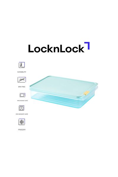 locknlock Freezer Fit Container Rectangle 3.5L– BPA-Free, Microwave & Dishwasher Safe