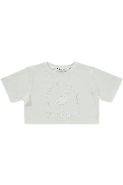 Civil Girls 2-5 Years Girl's Ecru T-Shirt