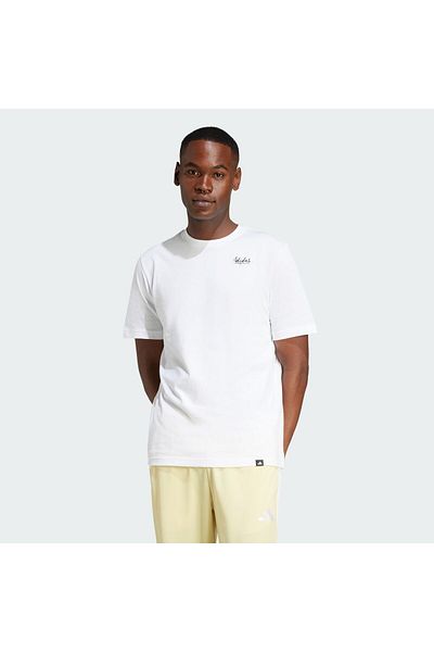 adidas Ανδρικό λευκό μπλουζάκι M L Sl Bowl T Jj3962