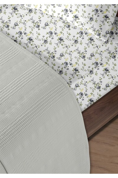 Evim 100% Cotton Exclusive Gray Double Pique Set 200 X 230 cm