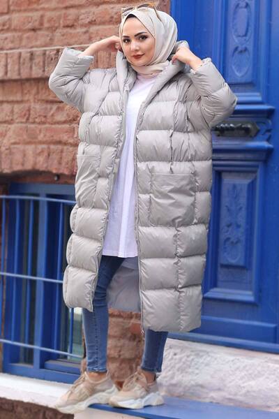 Tesettür Dünyası Nafukovací přikrývka Tsd1186 šedá