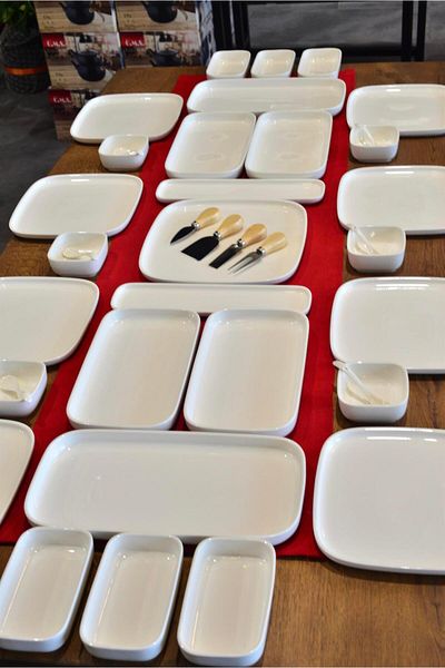 şirin eşyalarım 39 Piece Porcelain Breakfast Set for 8 People