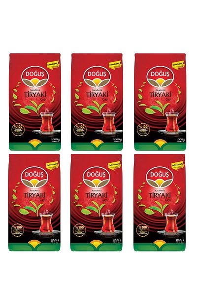 Doğuş Black Sea Tiryaki Tea 1 kg X 6 Pieces