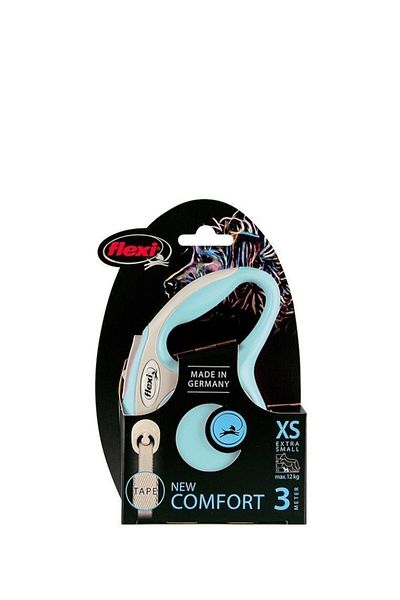 Flexi New Comfort Light Blue Stripe Automatic Dog Collar 3 Mt Xsmall