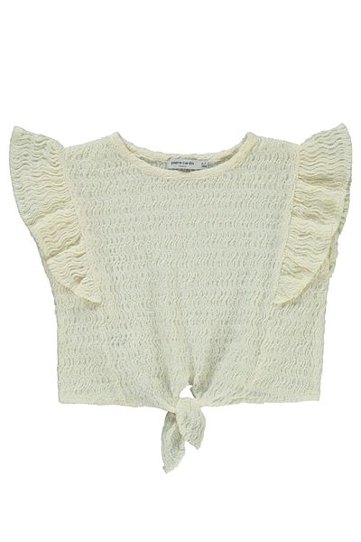 Pierre Cardin Girl's Shirt 6-9 Years Ecru