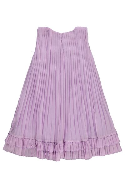Civil Girls 10-13 Years for Female Children Dress Gentle Design with Figure and Lavender