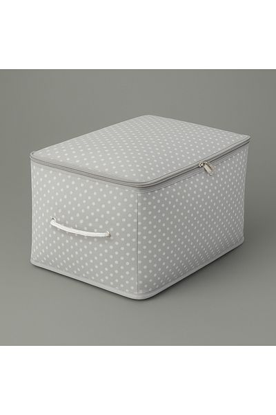 Tvl Home Polka Dot Detailed Mini Size Bag - Gray - 30X22X18 cm