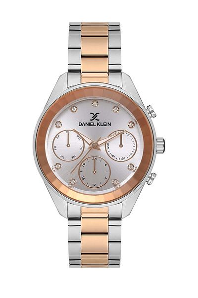 Daniel Klein Rose Gold/metallic Women's Wristwatch + Bracelet Set