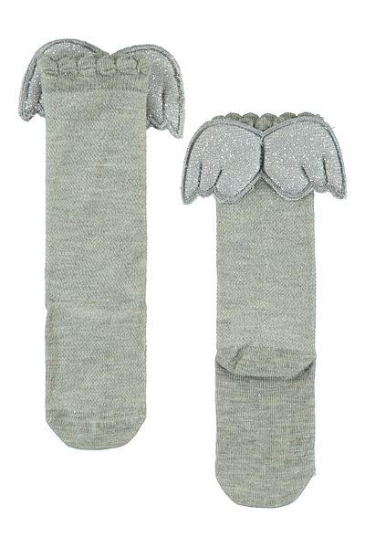 Civil Girls Girl's Knee Socks 3-11 Years Gray