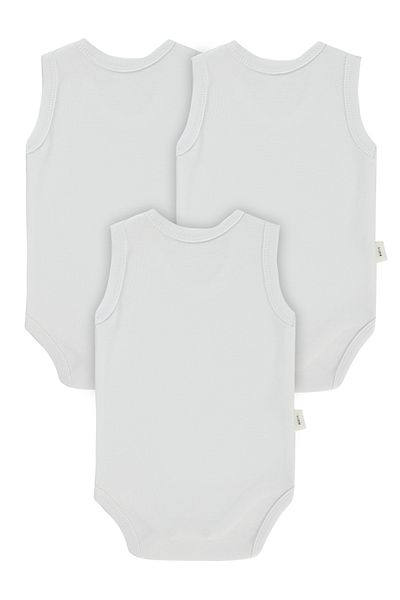 Civil Baby White 3-Piece Baby Badi - 0-1 Month Snaps