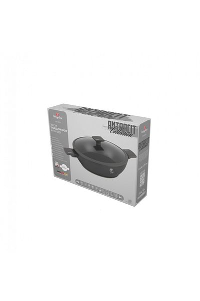 Berlinger Haus Saucepan With Lid, 30 Cm, 4.5 L Anthracite Bh 8129