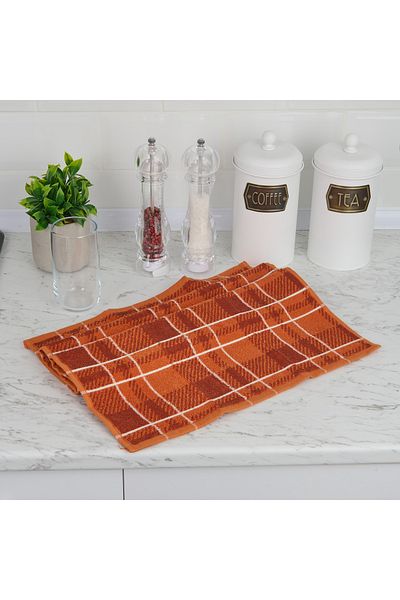 Evidea Soft Plaid Kitchen Towel - Tile - 40X66 cm