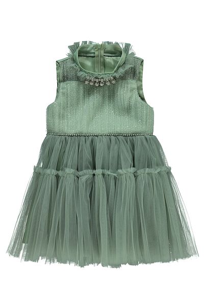 Civil Girls Girl's Evening Dress 2-5 Years Green