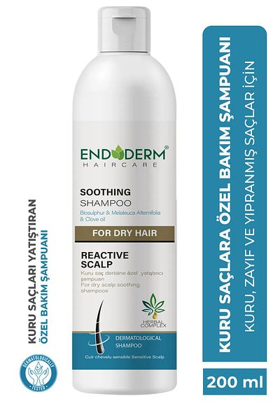 Fargen Sağlık Endoderm Haircare Soothing Hair Care Shampoo for Dry Hair 200ml