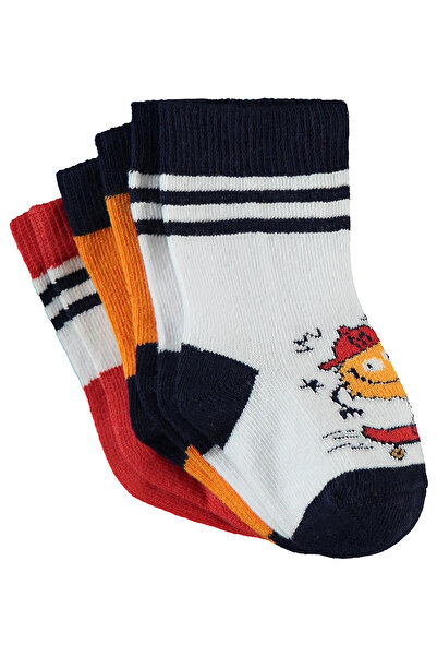 Civil Baby Baby Boy 3-Piece Socks Set 6-18 Months Navy Blue