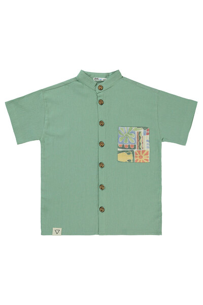 Civil Boys Boy's Shirt 6-9 Years Green