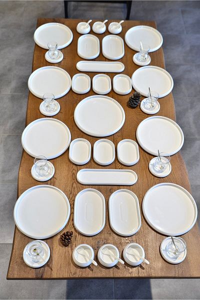şirin eşyalarım 41 Piece Porcelain Breakfast Set for 8 People