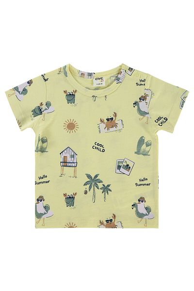 Civil Baby Baby Boy T-Shirt 6-18 Months Soft Yellow