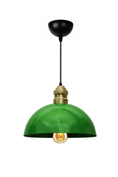 HOMİNG Swiss Retro Yeşil Metal Tekli Sarkıt Cafe Restorant Ayd-3105