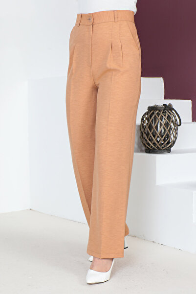 Tesettür Dünyası Palazzo Pantolon TSD230705 Taba