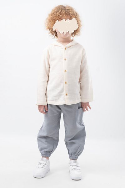 Vauva Organic Muslin Hooded Suit 2 Regret 100% Cotton Boy Suit