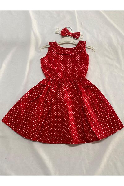 TNY Polka Dot Printed Girl's Dress