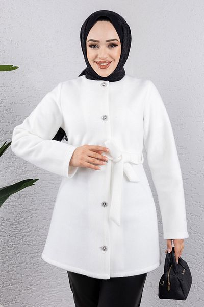 Pia Tesettür Dünyası Μπουφάν White Fox - TSD 240953