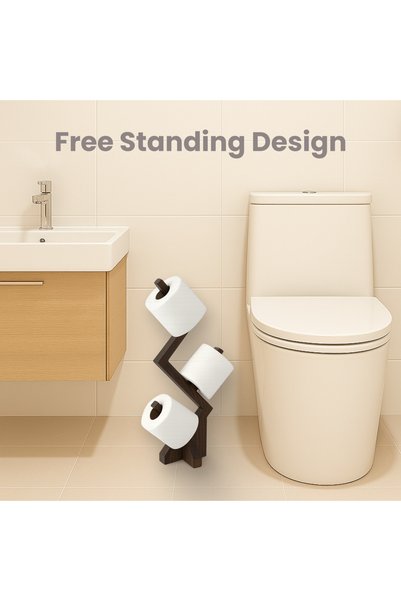 Fida Modern Wooden Toilet Paper Stand