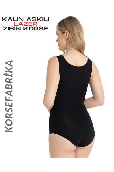 korsefabrika trend mood store Thick Strap Laser Recovery Snap Fastener Badi Corset