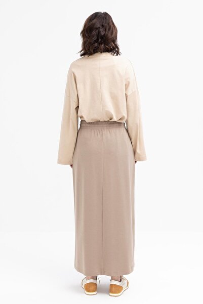 ALLDAY Vizon-pamuklu Iki Cepli Likralı Etek