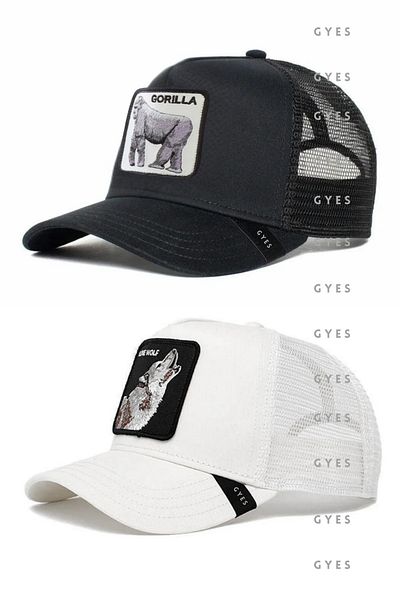 GYES Sports Animal Figured Hat Unisex Set of 2 Adjustable from the Back