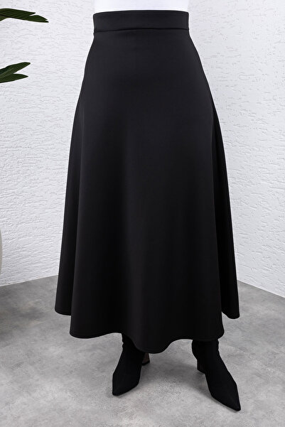 Tesettür Dünyası Fekete búvárszoknya - TSD 240941