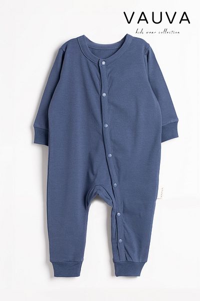 Vauva Long Sleeve Snap Romper Girls Boys Baby Kids Printed Seasonal Romper