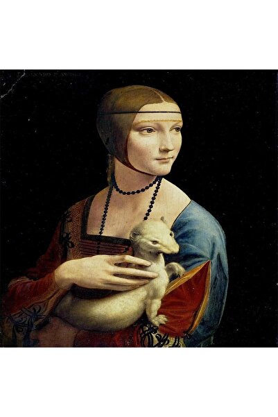 Pastelya Sayılarla Boyama Seti Çerçeveli Kasnaklı Leonardo Da Vinci 40x50