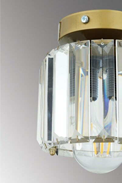 İstanbul Avize Plafonyer Tavan Eskitme Y-10 Kristal Taşlı Avize