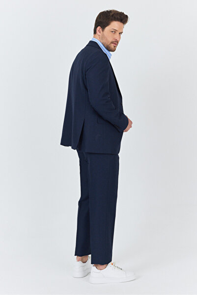 Frappoli Alfredo Erkek Navy-Lacivert İlkbahar-Yaz Slim Fit 2'li Takım Elbise