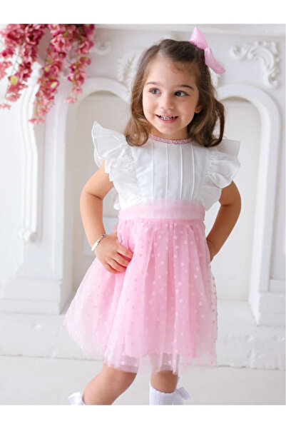 aysskids Kalpli Tütü Kız Bayramlık Elbise