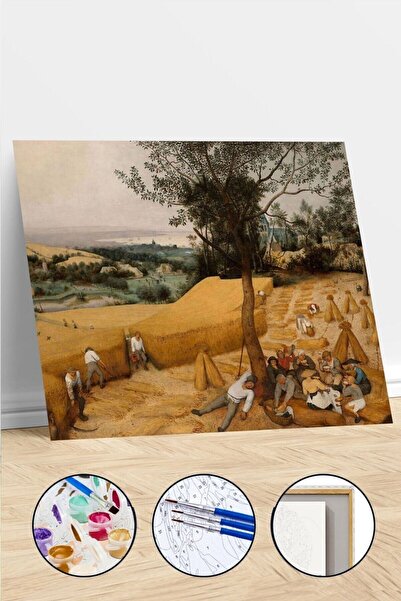 kendinyaphobi Sayılarla Boyama Seti Çerçeveli Kasnaklı Tarladaki Çalışanlar 5...