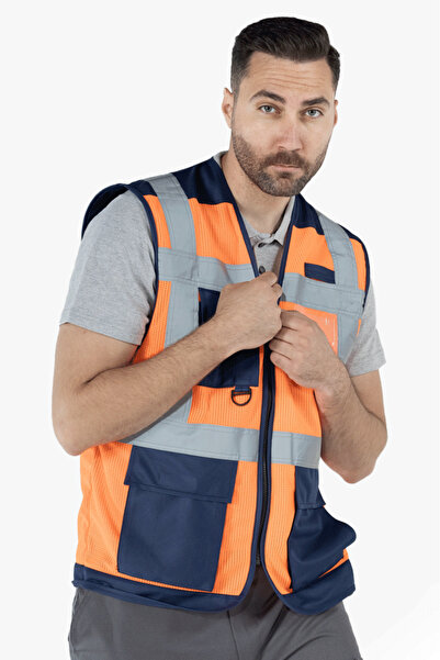 Yıldırımlar Giyim Fileli Mühendis Ikaz Yeleği