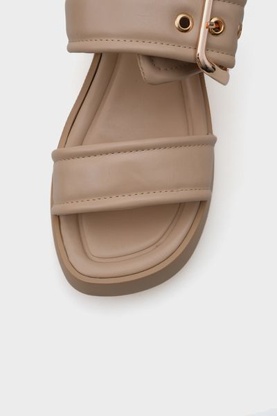 Capone Outfitters Merry Wedge Heeled Double Banded Buckle Women's Comfort Slippers