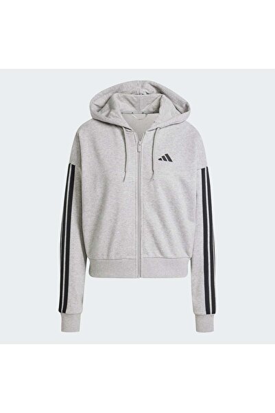 adidas Essentials 3-Stripes French Terry Full-Zip Hoodie