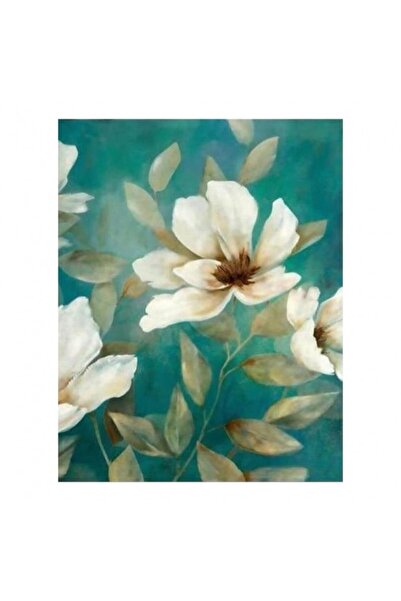 Pastelya Sayılarla Boyama Seti Çerçeveli Kasnaklı Güzel Manolyalar 60 X 75 Cm