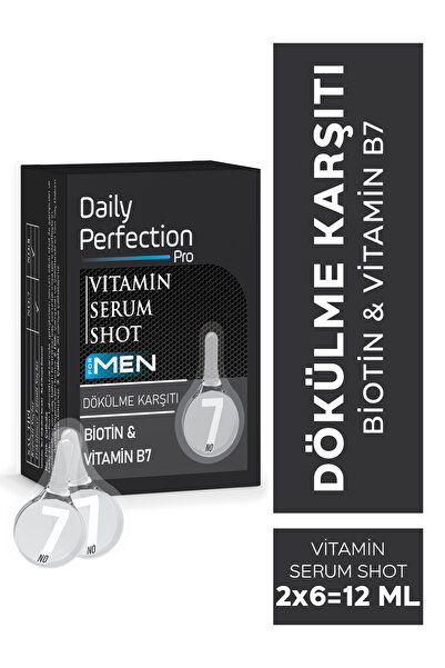 DAILY PERFECTION PRO Vitamin For Men Serum Shot No:7 Dökülme Karşıtı 2x6 ml