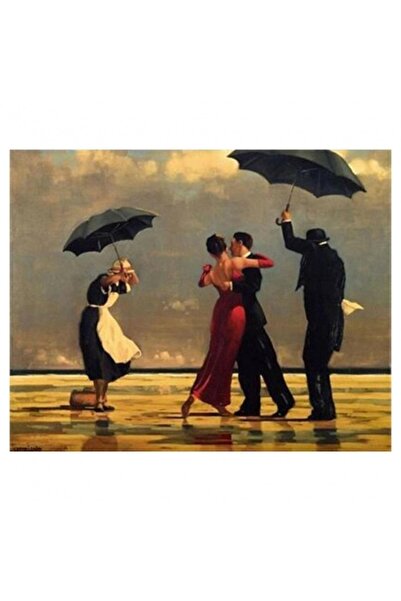 Pastelya Sayılarla Boyama Seti Çerçeveli Kasnaklı Kumsalda Dans 60 x 75 cm