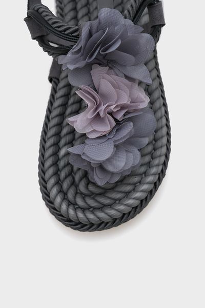 Capone Outfitters Dámské sandály Cornelia Straw Flip Flop s květinami