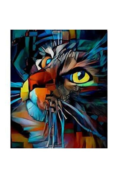 Genel Markalar Sayılarla Boyama Seti Çerçeveli Kasnaklı Masum Bakış  40 x 50 cm