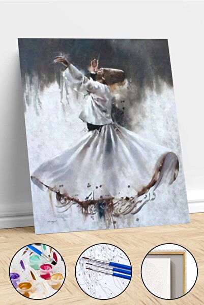 Pastelya Set de pictură pe numere Mevlam, înrămat și cu inel de prindere