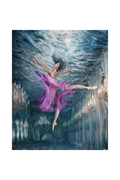 Pastelya Sayılarla Boyama Seti Çerçeveli Kasnaklı Düşlerin Dansı 40x50